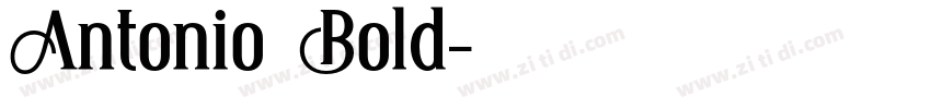 Antonio Bold字体转换